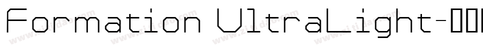 Formation UltraLight字体转换